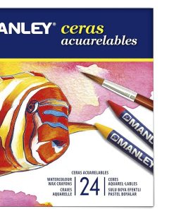 CERA ACUARELABLE MANLEY CAJA 24 UDS SURTIDO