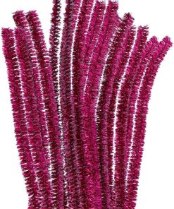 LIMPIAPIPAS I-MONDI FUCSIA METALIZADO 50 CM 15 UDS