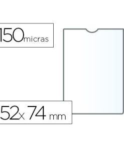FUNDA PORTADOCUMENTO TRANSPARENTE Q-CONNECT A8