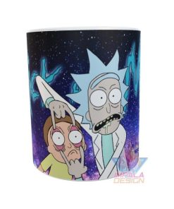 Taza Plástica Rick Y Morty Ojos Universo Irrompible