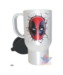 Jarro Térmico Deadpool Comic Logo Plástico
