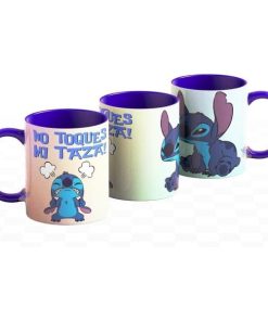 Stitch Taza No Toques Mi Taza Azul Lilo & Stitch Asa Color