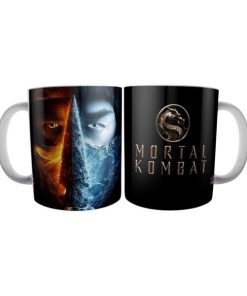 Taza Cerámica Mortal Kombat Fatality Scorpion Sub Zero Mod 02