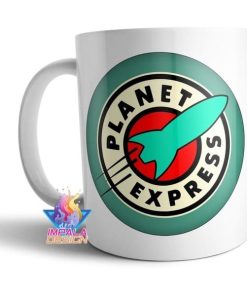 Taza De Cerámica Futurama Planet Express Logo Cartoon Tv