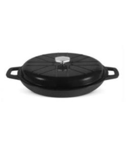 Olla FORNO BAJA Con Tapa Color Negro