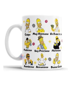 Taza Homero Guapo Poderoso Asombroso Hermoso Simpson Meme