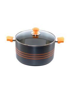 OREN Olla de Aluminio Anonizado – 28 cm