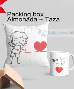 Packing box | Almohada y taza en caja de regalo