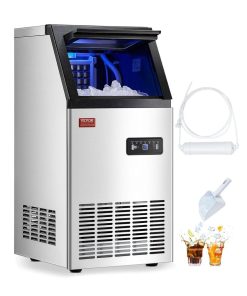 Máquina de Hielo Comercial 100 lb/24h | Producción Profesional con Autolimpieza