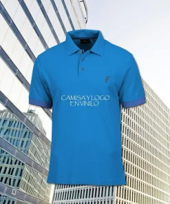 Camisa para uniforme tipo polo con logos