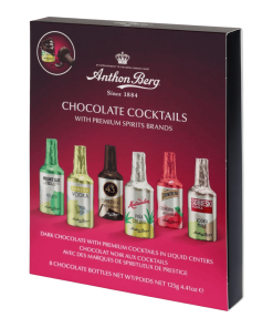 Anthon Berg BOTELLITAS DE CHOCOLATE NEGRO DE LICORES 125 GR