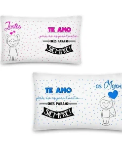 Pareja de almohadas diseños temáticos/Juego de almohadas 20X30, con relleno anti deformable