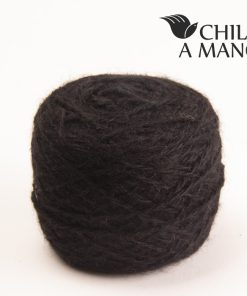 Ovillo de Lana de Alpaca 100% color negro