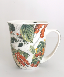 Taza de porcelana modelo Cerezas frescas